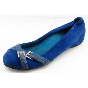 Weil Ballet flats‎ Blue Leather Women Shoes Size 6.5 M